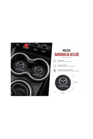 Mazda Araç Bardaklık Altlığı , Mazda Şişe Ve Bardak Altlığı, Mazda Logolu Oto Bardaklık Altlığı