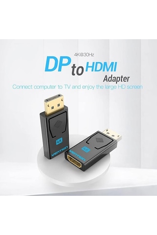 Vention Display Port Hdmi Çevirici Displayport Erkek Hdmi Dişi 4k