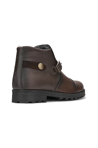 Günlük Erkek Bot Bağcıklı Toka Detaylı Tırtık Taban Outdoor Ayakkabı 01 Kahve