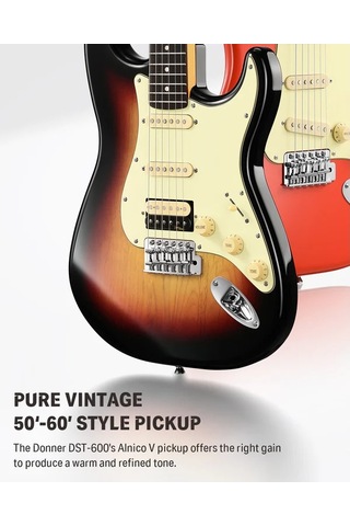Donner Dst-600 Elektro Gitar 3 Color Sunburst