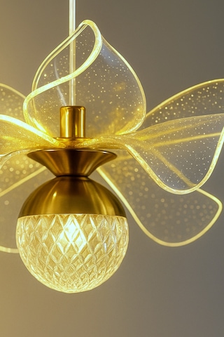 Kleopatra Model Gold Kaplama 3renk Metal Salon Mutfak Oturma Yatak Odası Modern Led Sarkıt Avize Gold