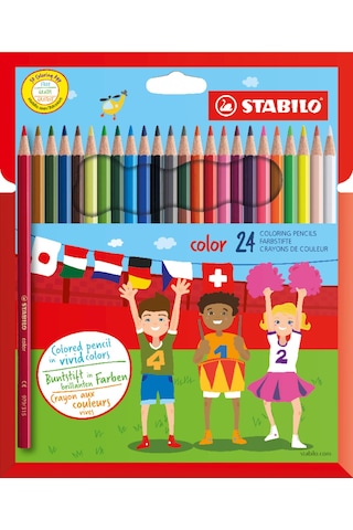 Stabılo Color - Kuru Boya Kalemi - 24'lü Paket - 4 Neon Renk Dahil Çeşitli Renkler 103 Ivory