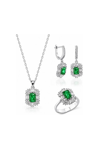 Servi 925 Ayar Gümüş Radiant Baget Set-33 68357736