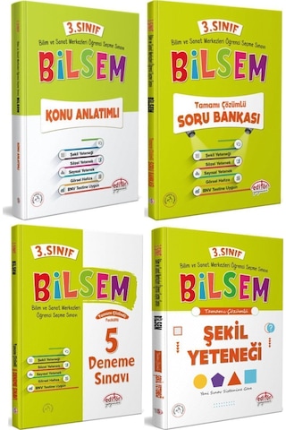 Editör 3.sınıf Bilsem 4lü Set