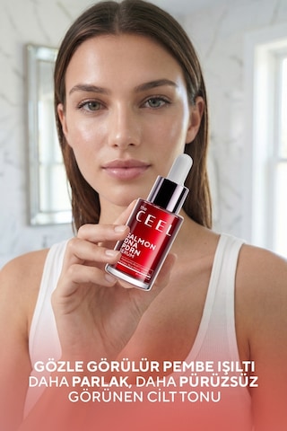 The Ceel Somon DNA PDRN Yüz Serumu – Pirinç Suyu, Hyaluronik Asit ve Peptit Kompleks 30 ML