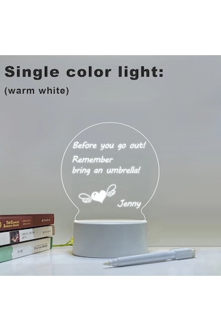 Usb Mesaj Panosu Tatil Işık Kalem Not Kurulu İle Yaratıcı Led