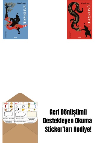 Şahnâme 2 + Şahnâme 1 Ciltli + Okuma Sticker'ları