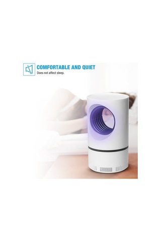 Leezsing Ev İçi Usb Uv Led Musluk Avlama Lambası - 360 Derece Emme Fanlı, Sessiz, 20-40 M² Kullanıma Uygun, Bebe Ve Hamile Dostu Fildişi Beyaz