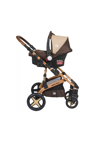 Maxi Taxi Fast Pro Alüminyum Travel Sistem Bebek Arabası - Kahve Gold