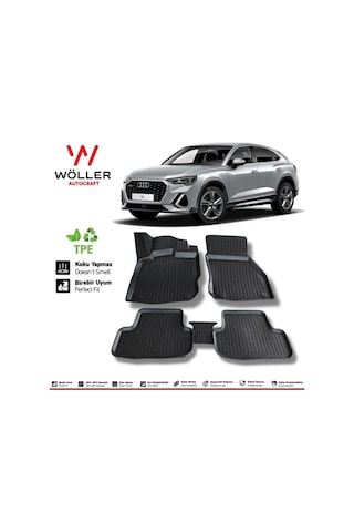 Audi Q3 Paspas 2021 Sonrası 3d Havuzlu Paspas