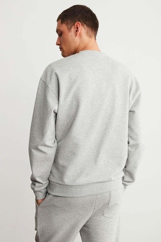 Grimelange Raırok Erkek İçi Polarlı Comfort Oversize Nakışlı Grimelanj Sweat