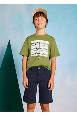 Erkek Çocuk Twill Şort Lacivert 6206 Lacivert