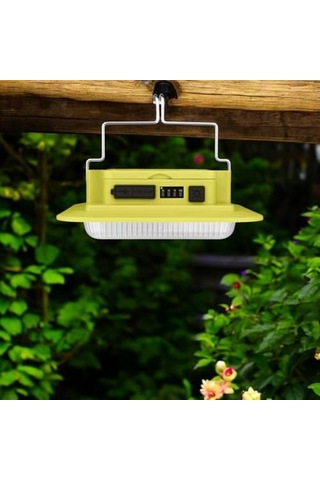 3 Modlu Solar Enerjili Kamp Işığı Askılı Ve Mıknatıslı Işıldak, Powerbank Özellikli 3x1200 Mah Şarjlı Led Kamp Aydınlatma Lambası, Taşınabilir Outdoor Fener