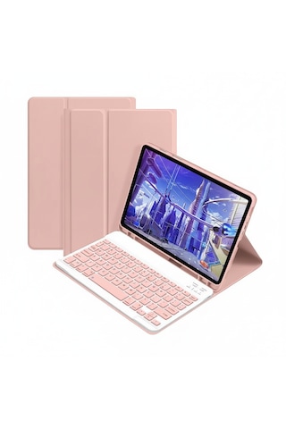 Microcase Huawei Matepad 11.5 2026 İle Uyumlu Tablet Bluetooth Klavyeli Standlı Kılıf - Bkk4
