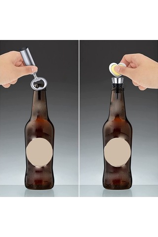 Moly 10 Adet Şarap Tıpası Ve 5 Adet Şişe Açacağı Seti Gümüş Metal Gümüş