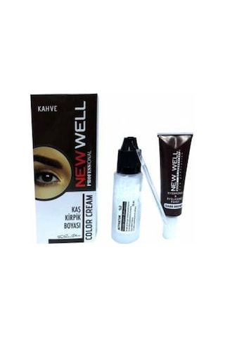 New Well Kaş Kirpik Boyası Kahverengi