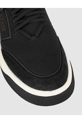 Cabani Siyah Triko Sneaker Erkek Ayakkabı