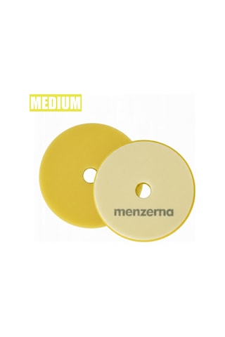 Menzerna Rotary Ve Orbital Uyumlu İnce Pasta Süngeri 130/150mm - Sarı Orta Çizik Giderici Ped
