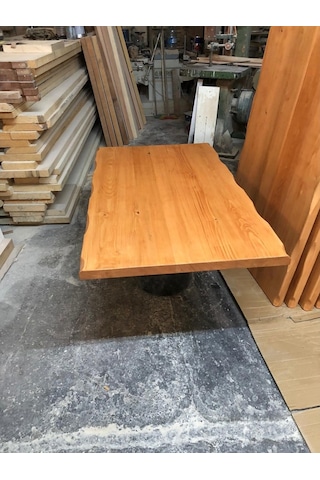 Bintaşmobilya Kayın Rengi Kütük Masa Üstü-120X75.Cm