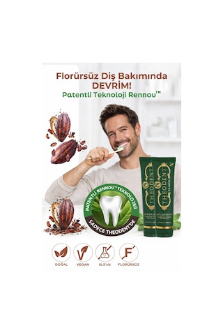 Theodent Classic Tatlı Nane Diş Macunu 2 Li Set Vegan Florürsüz Doğal Ağız Bakımı 96,4 Gr+ 96,4 Gr
