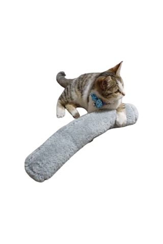 Tineke Kedi Otlu Sarılma Yastığı Uyku Oyuncağı 30 CM