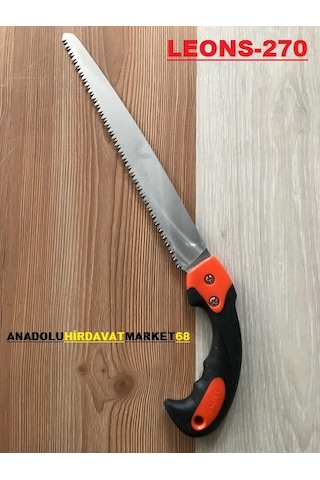 Leons Bağ Budama Testeresi 27CM Çift Diş Ahşap Testeresi Kılıflı