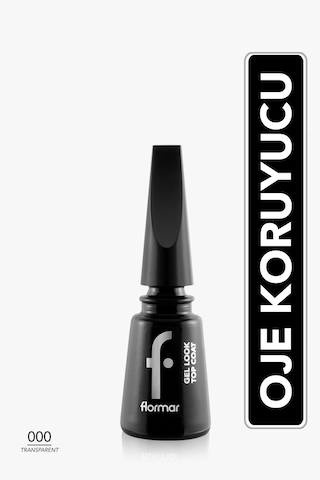 Flormar Gel Look Jel Tırnak Efektli Son Kat Cilası 000 Transparent
