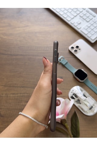 Redmi Note 9 Uyumlu Süper İnce Mat Ultra Thin Silikon Kılıf Buzlu Siyah