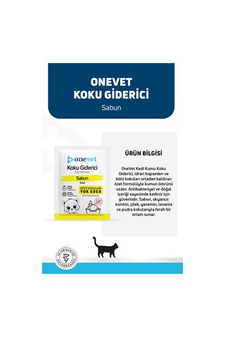 Onevet Kedi Kumu Koku Giderici Sabunlu 15 Adet 25 Gr