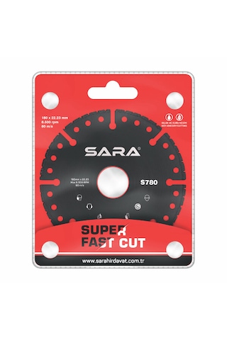Sara S780 Çok Amaçlı Elmas Kesme Diski - 180 Mm Super Fast Cut