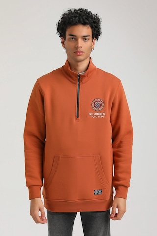 New World Polo Kiremit Slim Fit Half-zip Sweatshirt 23fwm64064-kıremıt Kiremit