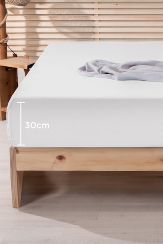 Nordqueen %100 Pamuk 160x200 Çift Kişilik Lastikli Çarşaf Beyaz