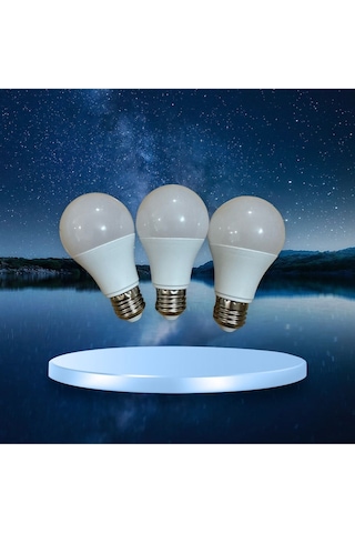 3 Adet 10 Watt 900 Lumen Beyaz Işık Led Ampul