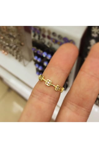 Oriental Kuyumculuk Jewellery Küp Küp Kare Tam Tur Gold Gümüş Yüzük Gold