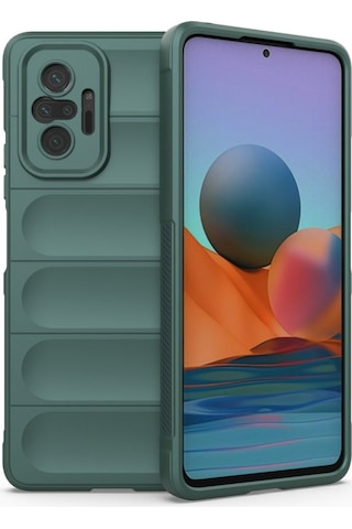 FitCase Xiaomi Redmi Note 10 Pro Optimum Lens Çerçeveli Silikon Kılıf