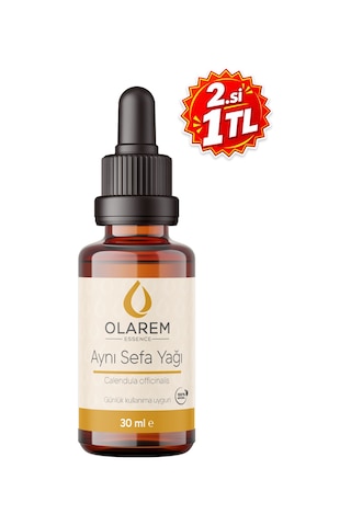 Olarem Essence Aynı Sefa Yağı Calendula Officinalis Maserasyon Ekstraksiyon Yağı 30 Ml Damlalıklı Cam Şişe