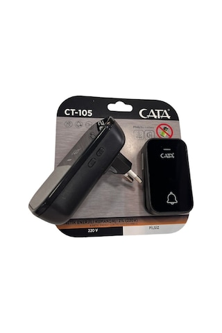Cata Uzaktan Kumandali Zil Ct-105 220v Sıyah Cata Uzaktan Kumandali Zil Ct-105 220v Sıyah