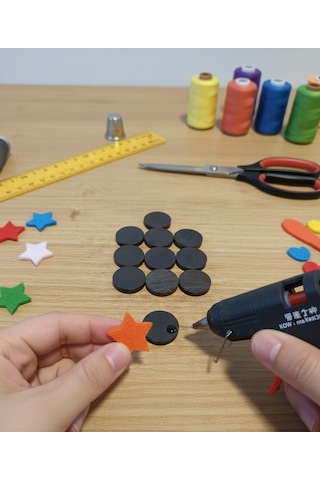 1.5 Cm Güçlü Yuvarlak Mıknatıs 20'li Paket Magnet Ve El Yapımı Ürünler İçin Hobi Mıknatısı