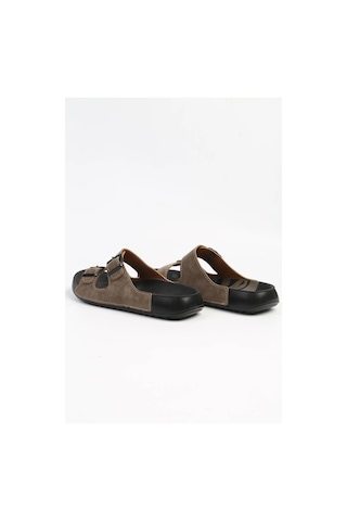 Lee Cooper Orthopedix 2013 Çift Bantlı Suya Dayanıklı Tokalı Unisex Terlik Haki