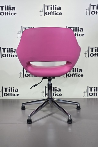 Monaco Çalışma Kesim Koltuğu Konik Sabit Ayak Pembe