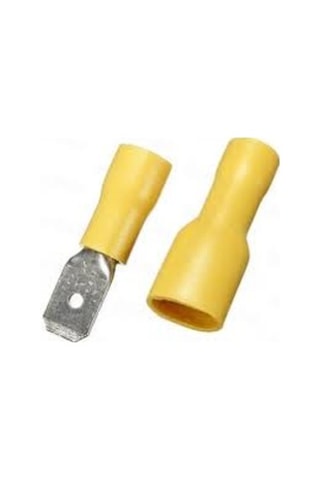200 Adet Maasco Tam Izoleli Dışı Faston + Erkek 4-6 Mm2 Kablo