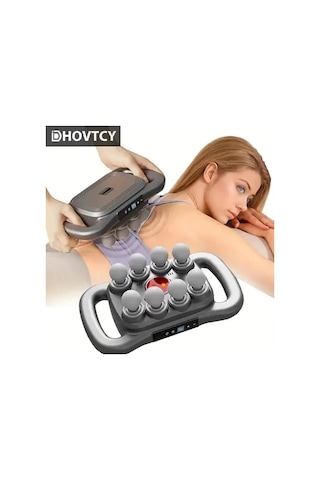 8 Başlıklı Şarjlı Isıtmalı Masaj Aleti 5256 Çok Renkli