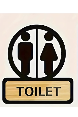 Ahşap Tuvalet Wc Yönlendirme
