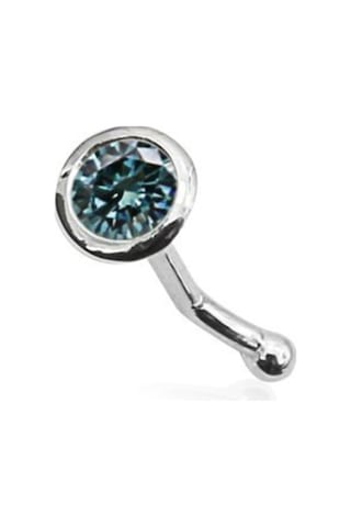 Mavi Pırlanta Hızma - 0,04 Karat 18 Ayar Beyaz