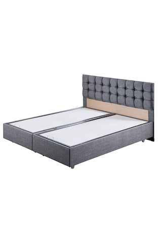 Venedik İkili Set, Venedik Çift Kişilik Baza Başlık Seti Gri 150 x 200