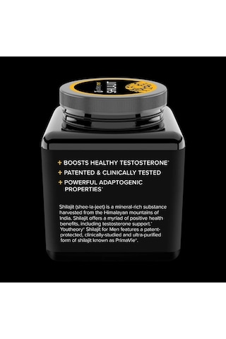 Men's Shilajit - 250 Mg Shilajit Capsules - Energy Supplement - Supports Stamina & Endurance - Gluten, Dairy & Soy Free - 60 Veg
