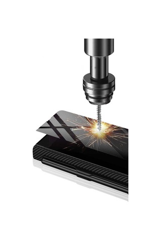 Samsung Uyumlu Galaxy Z Fold 3 Kılıf Kalem Bölmeli Droga Kılıf Siyah