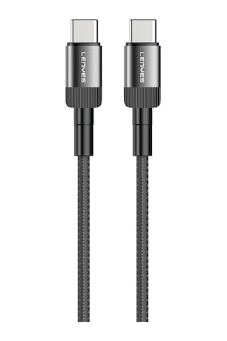 Lenyes Lc546 Type-c To Type-c Pd Kablo Hızlı Şarj Özellikli Data Ve Şarj Kablosu 60w 1m Siyah