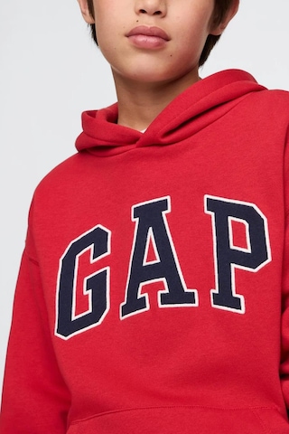 Gap Erkek Çocuk Relaxed Logolu Kapüşonlu Sweatshirt-11628 KIrmızı