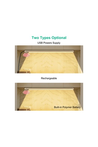 Suofeng Akıllı Vücut Algılayıcı Led Dolap Lambası - Ev İçi Sürekli Parlaklık Ayarlı Gece Işığı Şeridi Pilli, 30cm Diğer